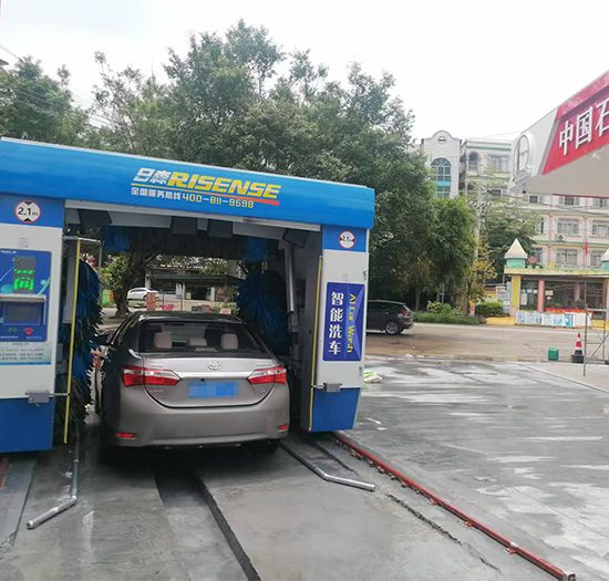 广西中国石化加油站安装日森自动洗车设备